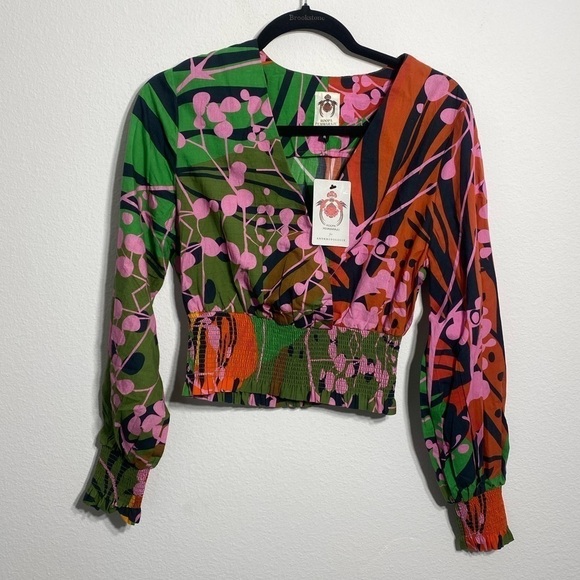 Anthropologie Roopa Pemmaraju Abstract Blouse Size Small - New with Tag - Picture 10 of 10